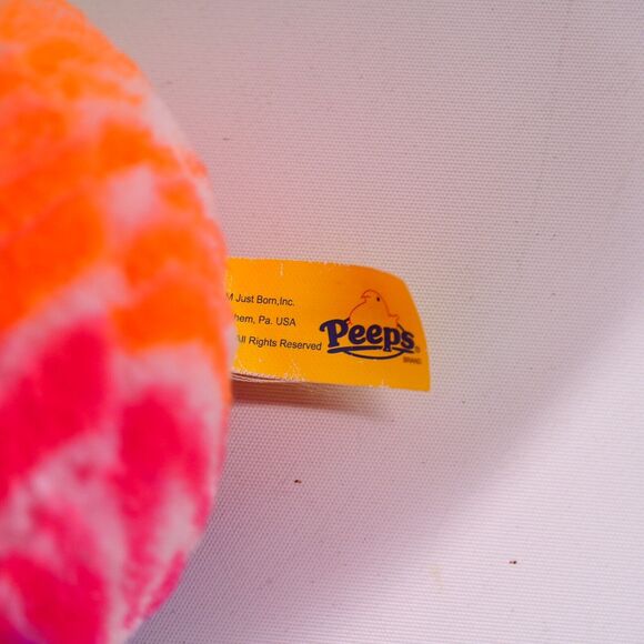 Peeps Neon Rainbow Bunny Rabbit Plush 10" Doll Toy Stuffed Animal Easter Plushie - Picture 5 of 7